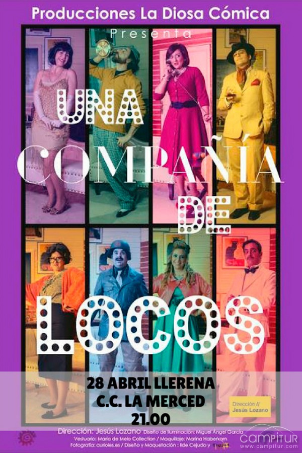La Diosa Cómica presenta en Llerena una “Una compañía de locos” 