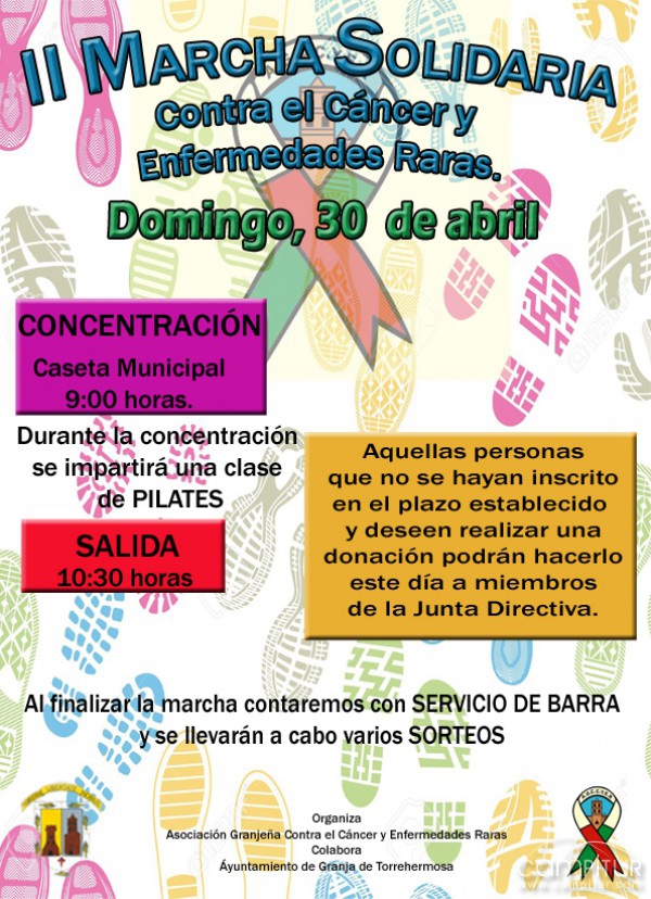 II Marcha Contra el Cáncer en Granja de Torrehermosa