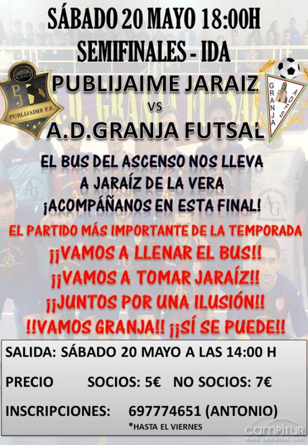 El A.D. Granja Futsal se juega el paso de ascenso a 3ª división 