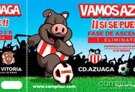 C.D.Azuaga: Ya a la venta las entradas para el Partido de ascenso 2ª B 