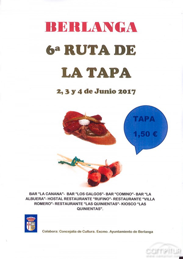 VI Ruta de la Tapa 2017 en Berlanga 