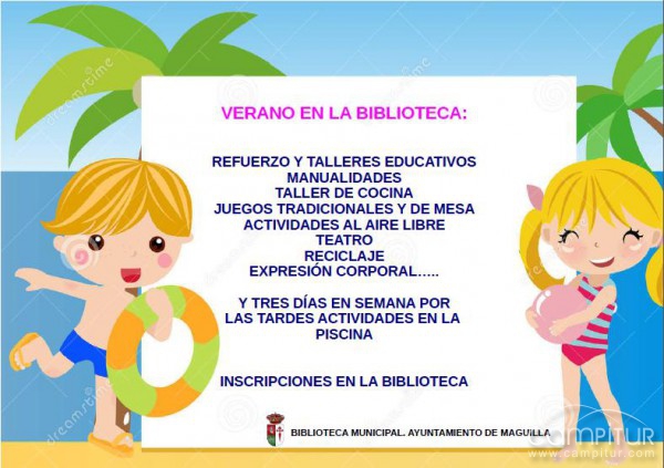 Actividades de Verano en la Biblioteca Municipal de Maguilla 