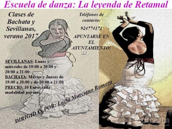 Clases de Sevillanas y Bachata en Retamal de Llerena 
