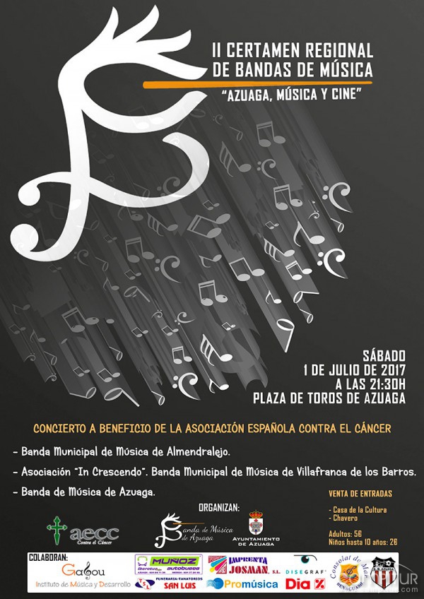II Certamen Regional de Bandas de Música “Azuaga, Música y Cine” 