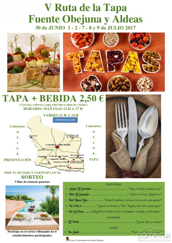 V Ruta de la Tapa Fuente Obejuna y Aldeas 