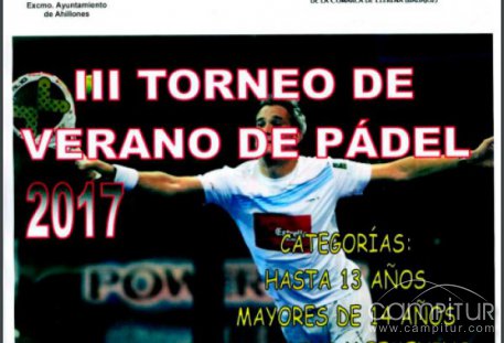 III Torneo de Verano de Pádel 2017 en Ahillones 