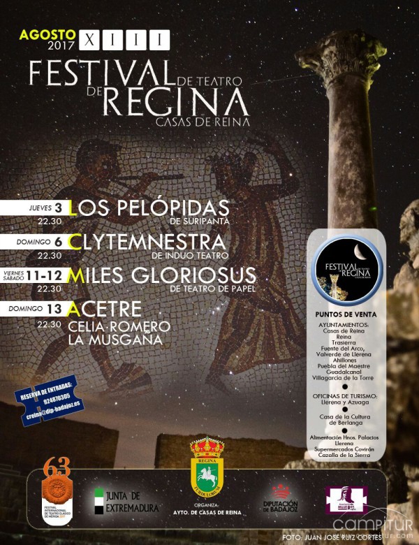XIII Festival de Teatro de Regina en Casas de Reina 