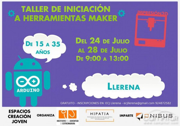 Taller de iniciación a Herramientas Maker en Llerena 