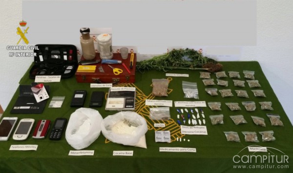 Desmantelado un punto de venta de droga en la Sierra Norte 