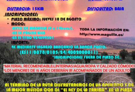 III Ruta Senderista Nocturna “Tablamarina” en Maguilla 