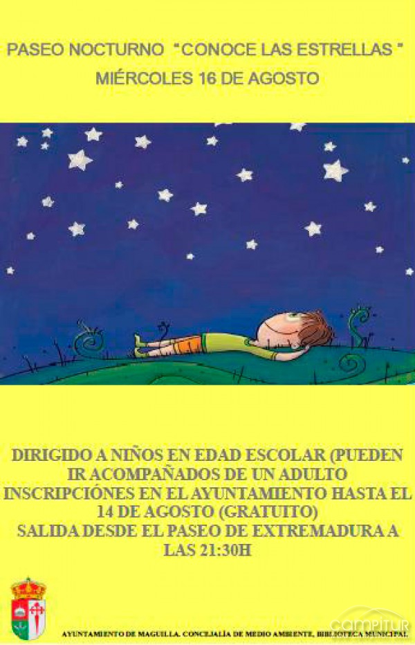 Paseo Nocturno “Conoce las estrellas” en Maguilla 