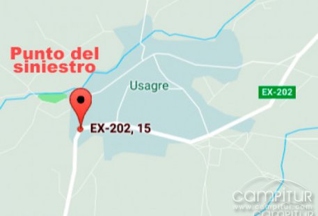 Un accidente de tráfico en Usagre se salda con un niño de 6 años en estado grave 