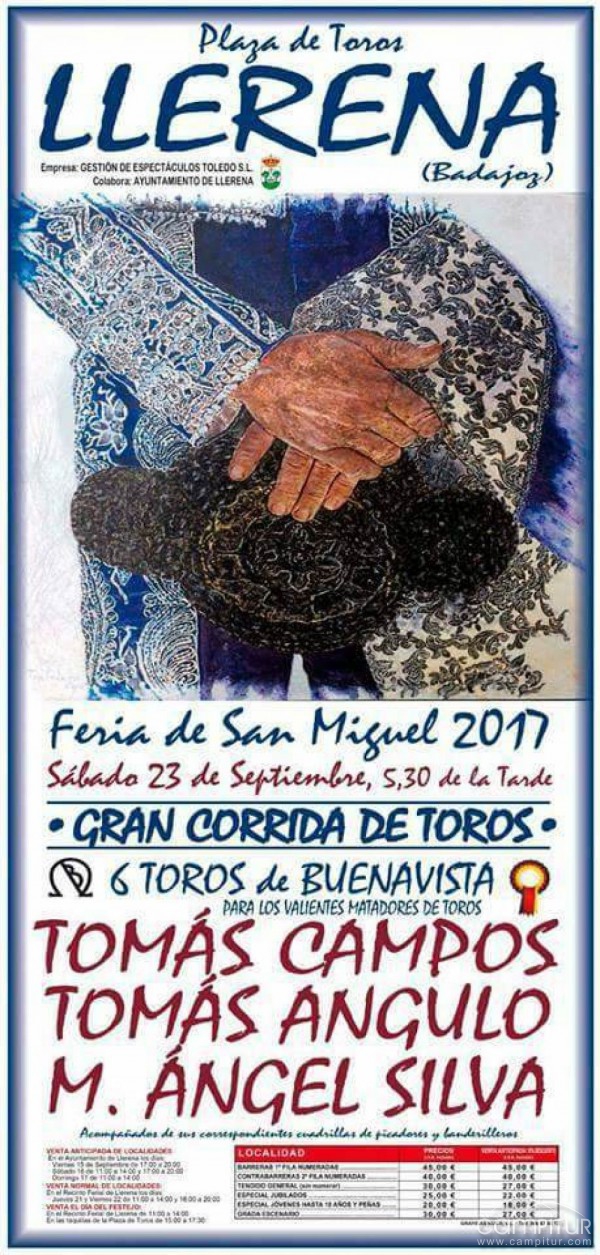 A la venta las entradas para el gran Festejo Taurino de Llerena 