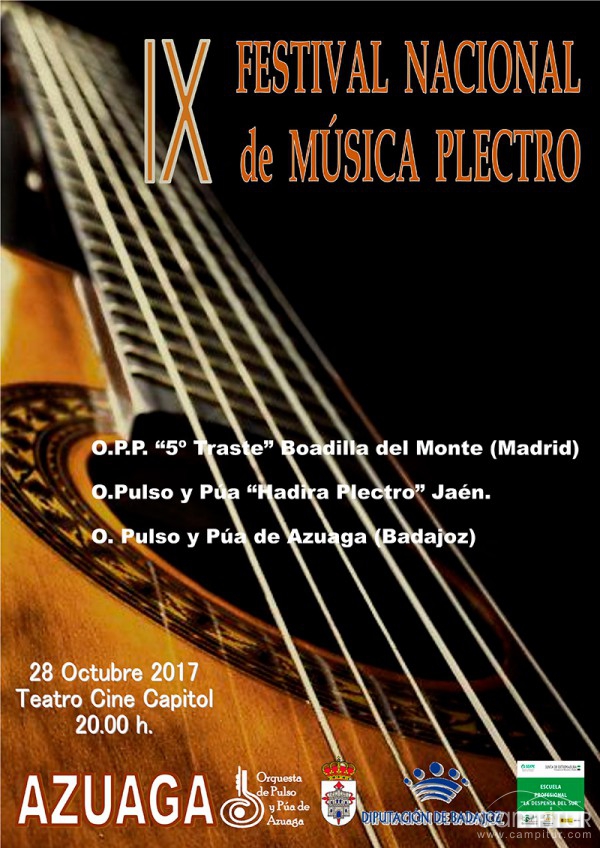 IX Festival Nacional de Música Plectro en Azuaga y II Encuentro en Jaén