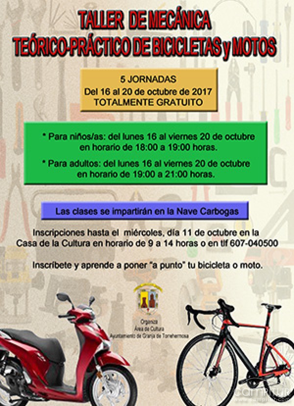 Taller Mecánico de Motos y Bicicletas en Granja de Torrehermosa  