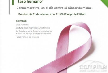 Lazo Humano contra el cáncer de mama en Azuaga 