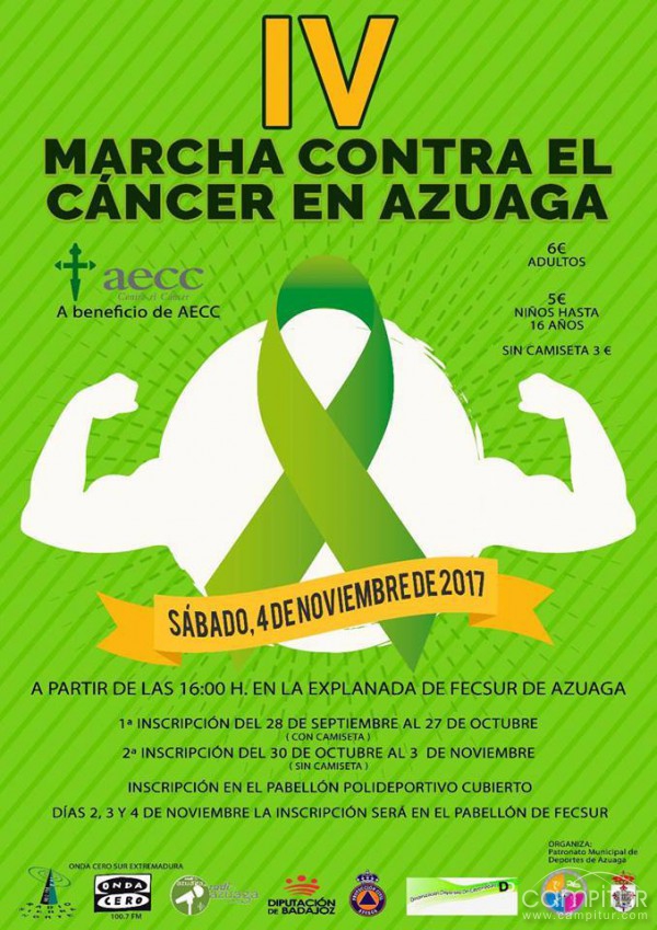 Ya van más de 2.715 inscritos para la IV Marcha Contra el Cáncer en Azuaga 