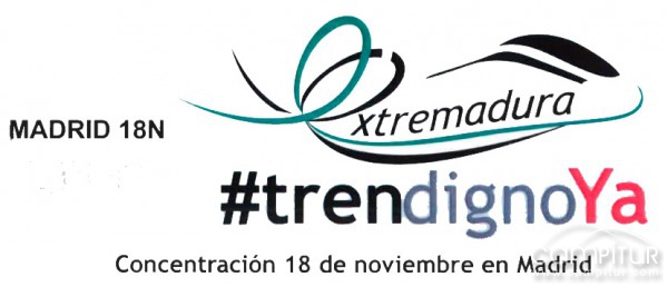 Programa actos manifestación Por un Tren Digno Ya 