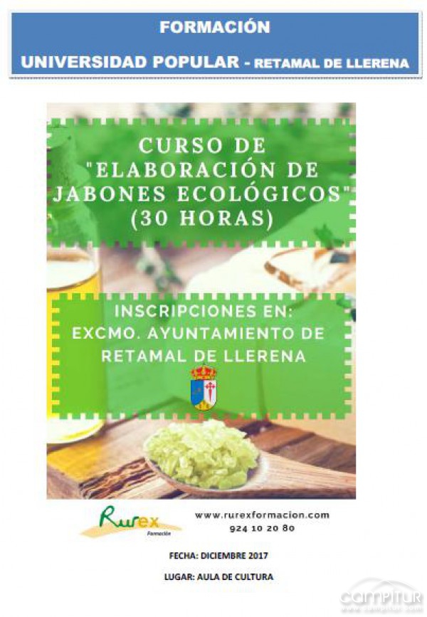 Curso “Elaboración de Jabones Ecológicos” en Campillo de Llerena  