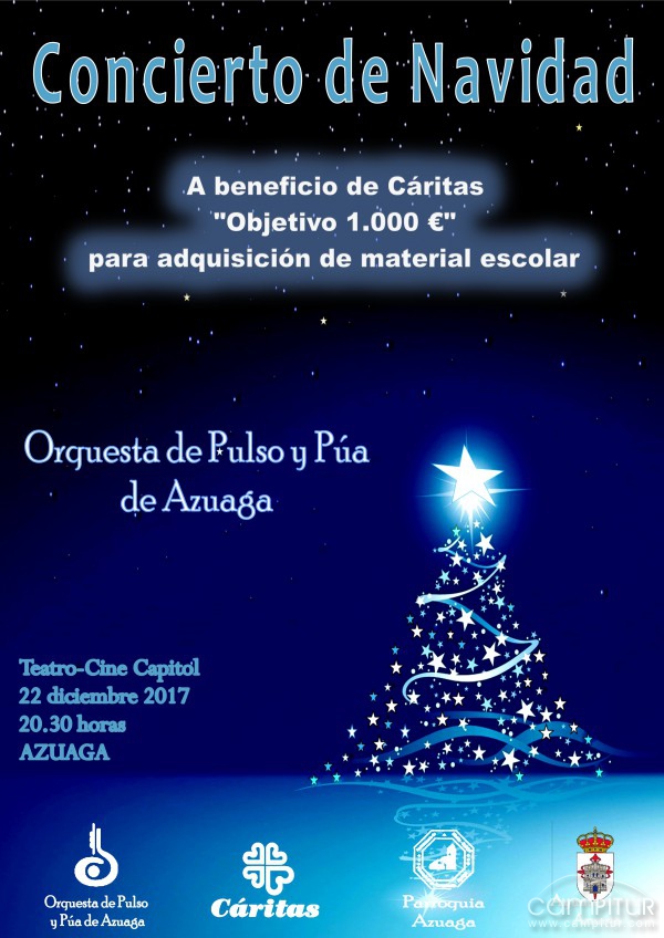 Concierto Benéfico a favor de Cáritas para recaudar fondos destinado a material escolar