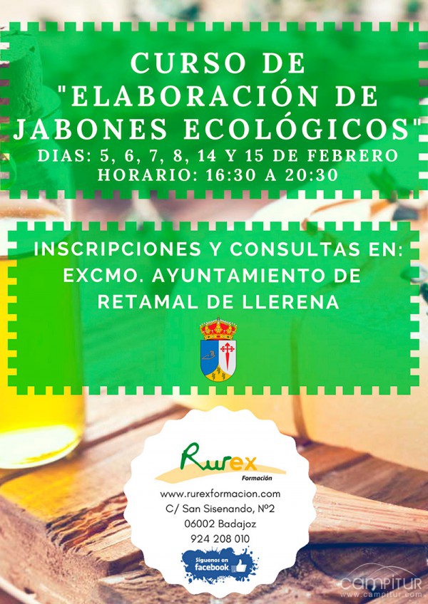 Curso “Elaboración de Jabones Ecológicos” en Retamal de Llerena 
