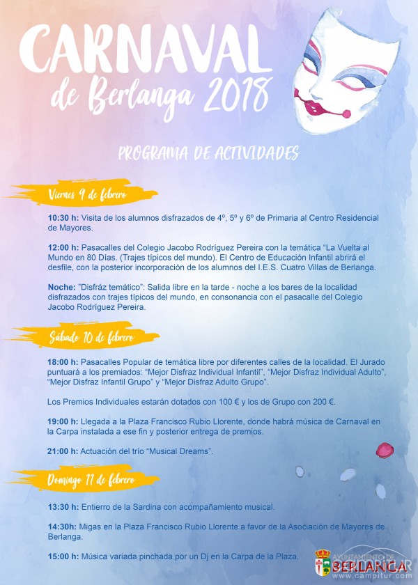 Programa de Carnaval 2018 de Berlanga 
