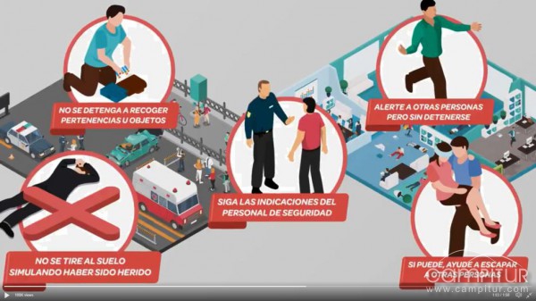 Recomendaciones en caso de atentados 
