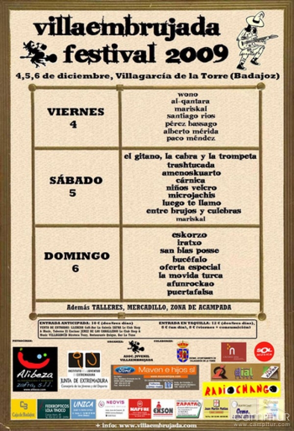 Villagarcía de la Torre acoge la IV edición del Villaembrujada Festival 