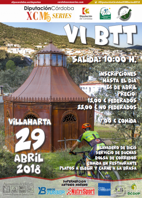 El domingo 29 de abril Villaharta acoge la VI BTT 