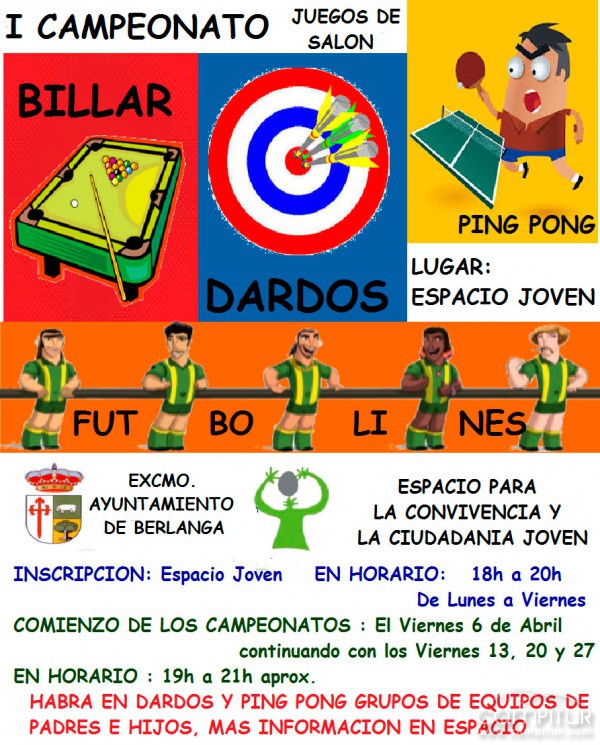 I Campeonato de Juegos de Salón en el ECCJ de Berlanga 