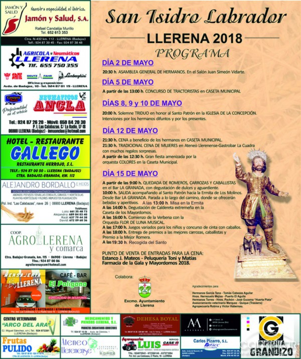 San Isidro 2018 en Llerena 
