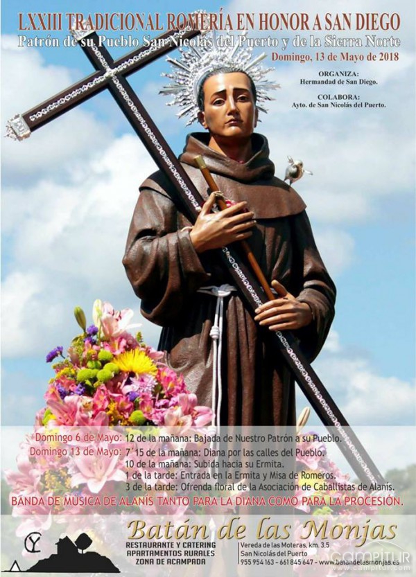 LXXIII Tradicional Romería en Honor a San Diego en San Nicolás del Puerto 