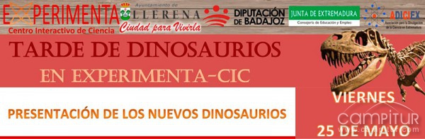 Experimenta – CIC de Llerena organiza una Tarde de dinosaurios 