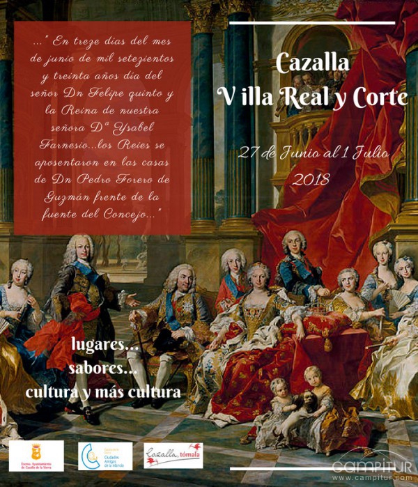 “Cazalla Villa Real y Corte” del 27 de junio al 1 de julio 