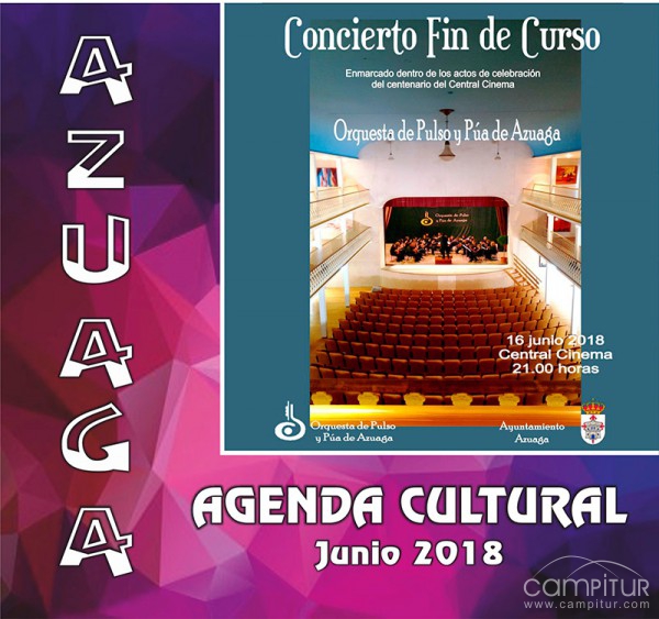 Agenda Cultural para el mes de junio de Azuaga 