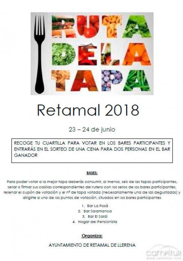 Ruta de la Tapa en Retamal de Llerena 