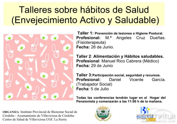 Talleres sobre hábitos de Salud (Envejecimiento Activo y Saludable)