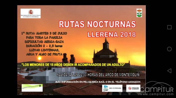 Primera Ruta Nocturna del Verano en Llerena 