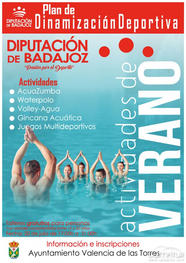 Actividades acuáticas en Valencia de las Torres 