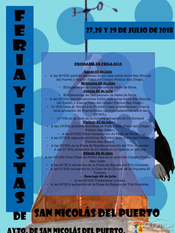 Feria y Fiestas 2018 de San Nicolás del Puerto 