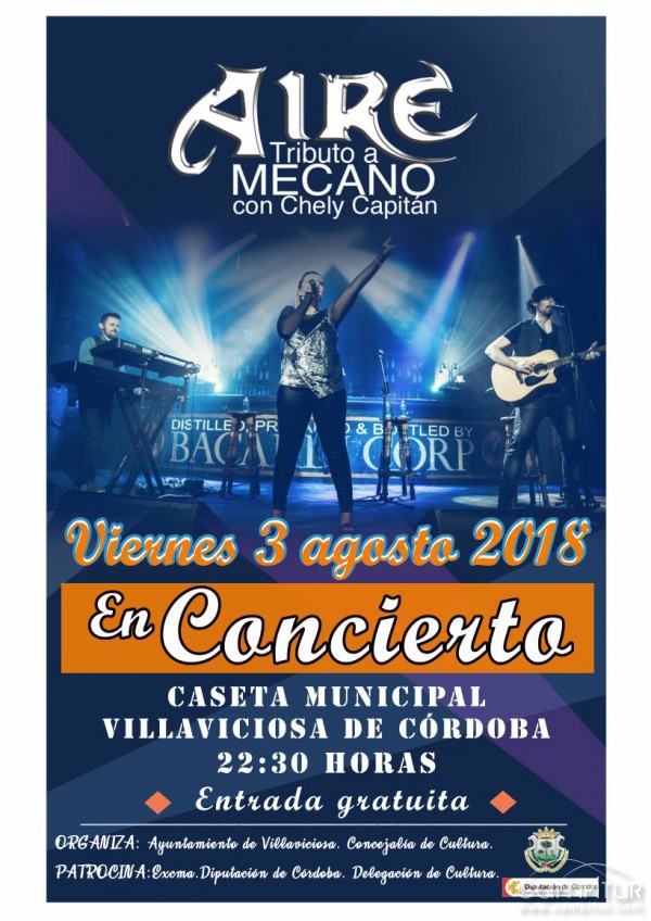 Aire (Tributo a Mecano con Chely Capitán) en concierto 