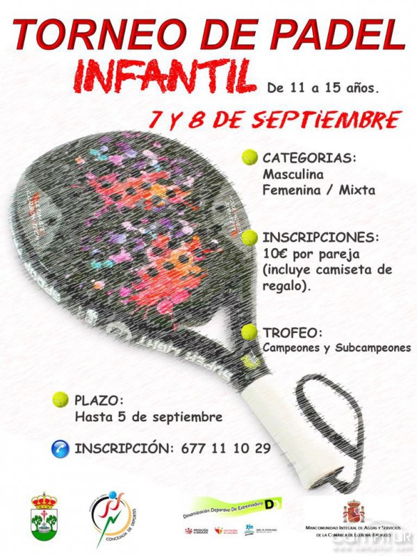 Torneo de pádel infantil en Llerena 