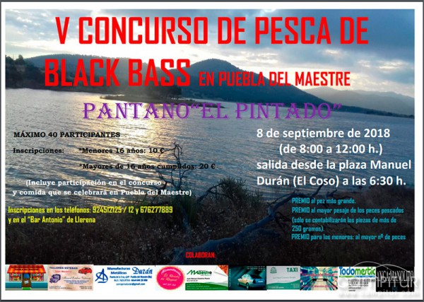  V Concurso de Pesca de Black Bass en Puebla del Maestre 