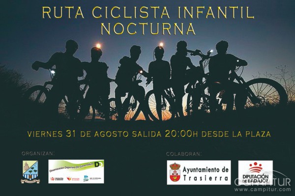 Ruta Ciclista Infantil Nocturna en Trasierra 