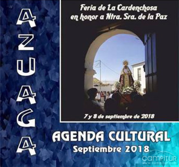 Agenda Cultural para el mes de septiembre en Azuaga 