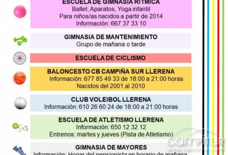 Programación Deportiva 2018/19 de Llerena 