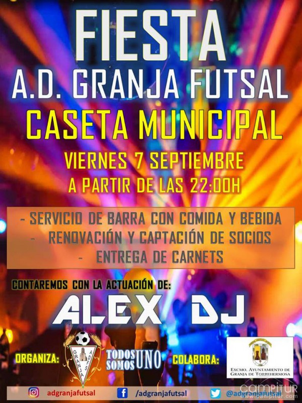 Gran Fiesta organizada por el A.D. Granja Futsal 