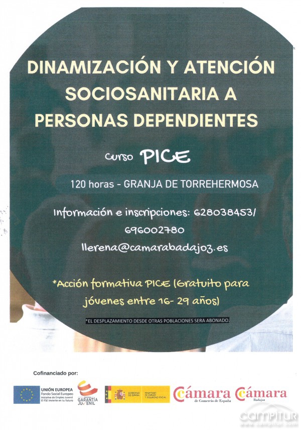 Curso “Dinamización y Atención Sociosanitaria a Personas Dependientes” 