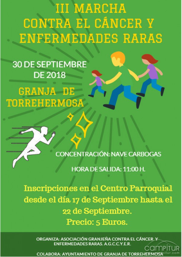 III Marcha Contra el Cáncer y Enfermedades Raras en Granja de Torrehermosa 