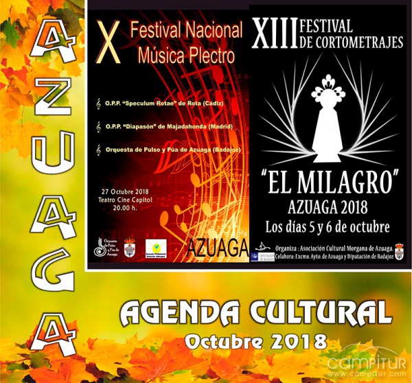 Agenda Cultural Octubre Azuaga 